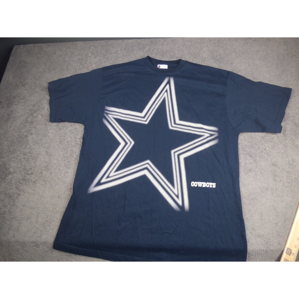 NFL Dallas Cowboys T-Shirt Mens 2XL Big Navy Blue Oversized Star Graphic Tee